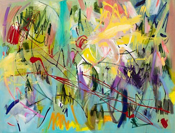 The Last Dance, oil and mixed media on canvas, 130 x 170 cm