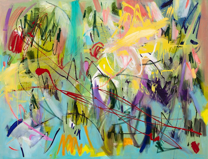LIZA GROBLER, The Last Dance
Oil and mixed media on canvas
