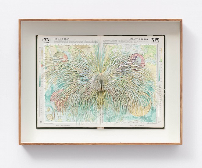BARBARA WILDENBOER, World Atlas
Altered book (hand-cut)