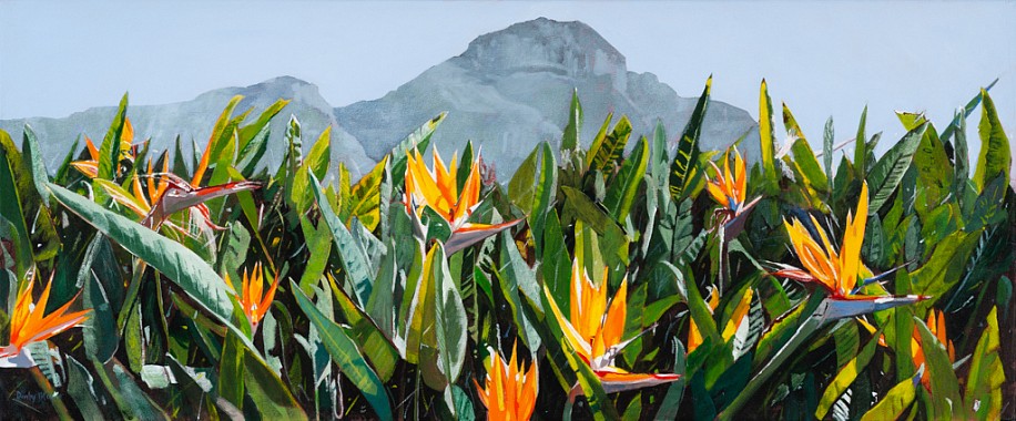 DENBY MEYER, “Crane” Flowers
Acrylic on canvas