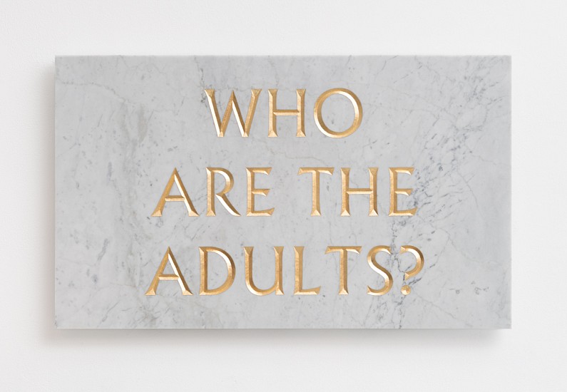 BRETT MURRAY, Who?
Marble and gold leaf