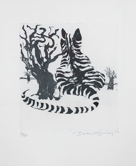 BEEZY BAILEY, Striped Forest Cat
Copperplate Etching