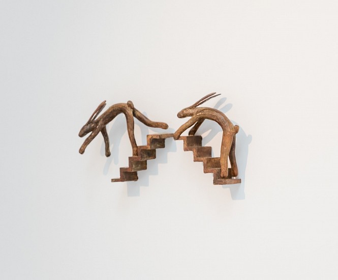 GUY DU TOIT, Hare on Stairs (wall mounted) II & IV
Bronze
