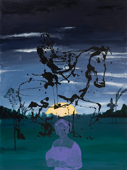 BEEZY BAILEY, Moon Light Rider
Oil on canvas