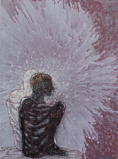 GUY FERRER, Fleur de poète
Mixed media on canvas