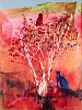 Beezy Bailey, Cat in a Tree, Oil on board, 40.5 x 30 cm