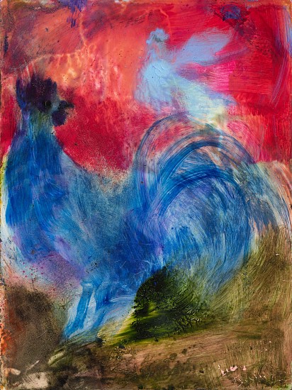 BEEZY BAILEY, Blue cock
Oil on board