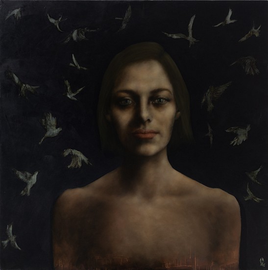 SHANY VAN DEN BERG, Midnight fluttering
Oil on board