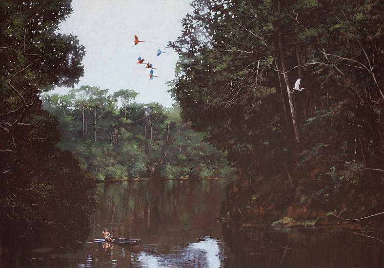 JOHN MEYER, Waorani (Amazon)
Mixed media on canvas