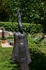 Deborah Bell, Invocation The Ancient Ones V, Bronze on marble and stainless steel plinth, 149 x 45 x 45 cm web