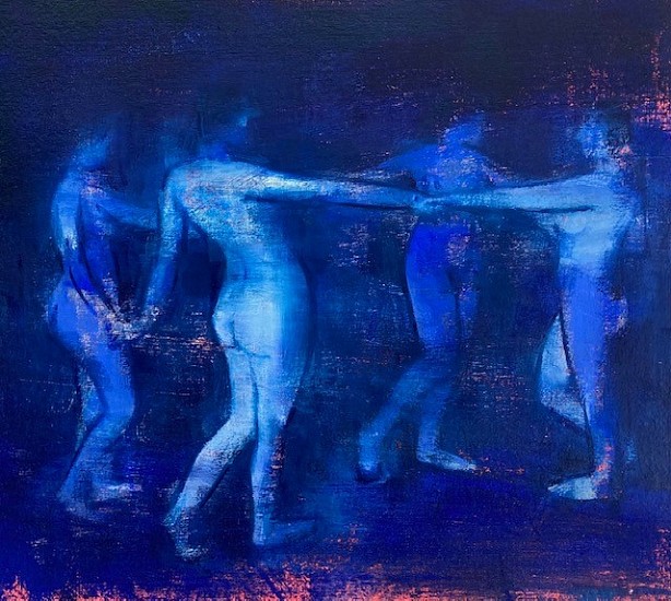LOUISE MASON, Circle Dance
Oil on board