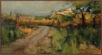 Landscape with Granite Bouder, Southern Kruger, 70cm x 130cm, Oil on Canvas