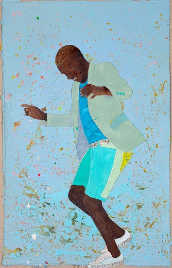 THONTON KABEYA, PASADA VIII
SCULPTED CANVAS, ACRYLIC, WALNUT POWDER AND NEWSPAPER INK TRANSFER