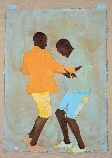 THONTON KABEYA, PASADA II
SCULPTED CANVAS, ACRYLIC, WALNUT POWDER AND NEWSPAPER INK TRANSFER