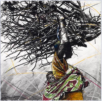 Vutomi byi lava xivindzi I (Be bold in life I), 40 x 40 cm