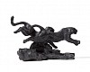 S457 Running Leopard Pair I Maquette