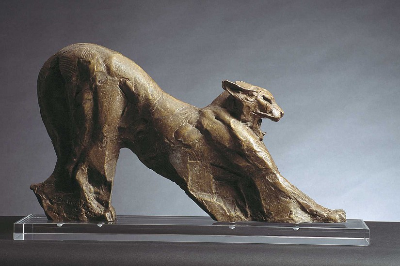 DYLAN LEWIS, S149 Stretching Oriental Cat
Bronze