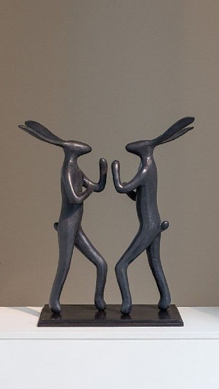 GUY DU TOIT, Boxing Hares Maquette
Bronze