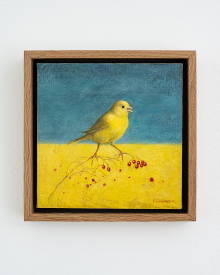 CLAUDE JAMMET, Psanky II (Red Vibernum)
Oil on paper