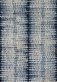 Cathy Abraham, Cast in stone Indigo Depths (22 Pathways), oil on stretched italian cotton canvas, 144 x 100cm SMALL