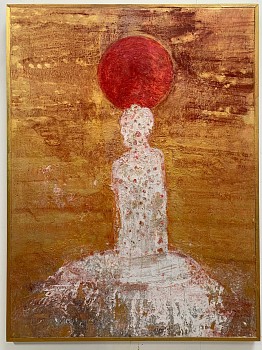 title tbc mixed media on canvas 130 x 97 cm