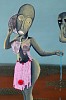 Teresa Kutala Firmino, My head is anointed, mixed media on canvas, 78 x 71 cm, FAC2372 (1)