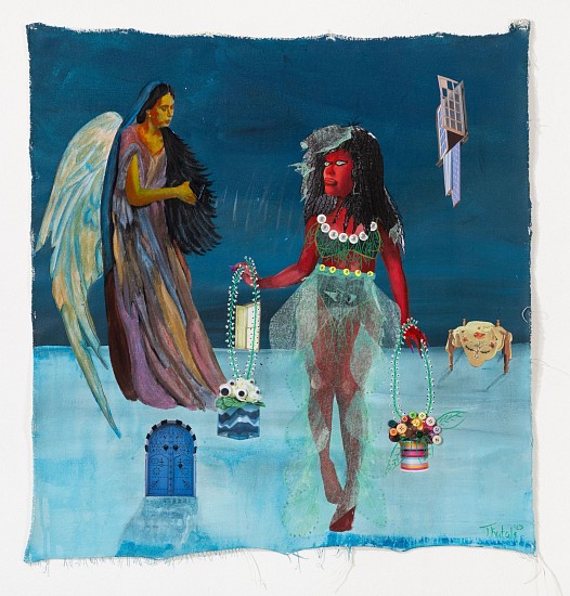 TERESA KUTALA FIRMINO, When you pass through the waters, I will be with you
Mixed media on canvas
