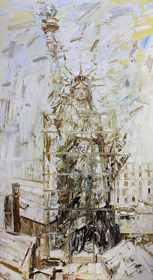 NIGEL MULLINS, LIBERTY IN PARIS
Oil on canvas