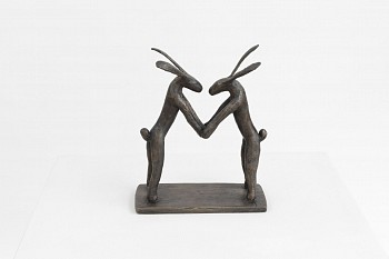 guy du toit hares m ed of 16 bronze 25.5 x 20.5 x 9 cm c liz whitter 2