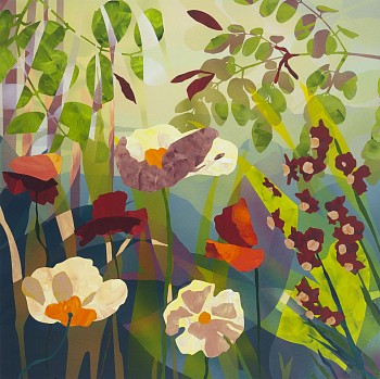 n wright where to from here acrylic on canvas 122.5 x 122.5 x 5 cm fac02638