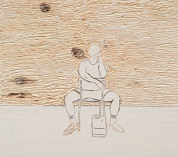 brett seiler ryan on chair engraving on painted wood 30.5 x 35 cm c matt slater hr 2