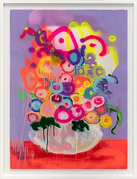 Kilmany Jo, PAFLORA, acrylic, aerosol spray and marker on 300g Fabriano Paper, 77 x 56 cm (c) Mike Hall LR