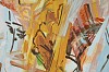 Jeanne Hoffman, Whispered Sun, acrylic on Italian cotton, 60 x 50 cm (c) Matt Slater LR (detail 2)