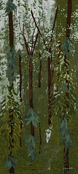 arabella caccia spice ii sri lanka embroidery and applique on hand painted silk 99 x 44 cm hr c matt slater 1 cropped