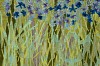 Arabella Caccia, Blue Scepters, Embroidery and applique on hand paint, 90 x 130 cm LR (c) Matt Slater (detail 2)