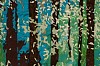 Arabella Caccia, Window to the Wood II, Embroidery and applique on hand painted silk, 54 cm diameter LR (c) Matt Slater (detail 2)