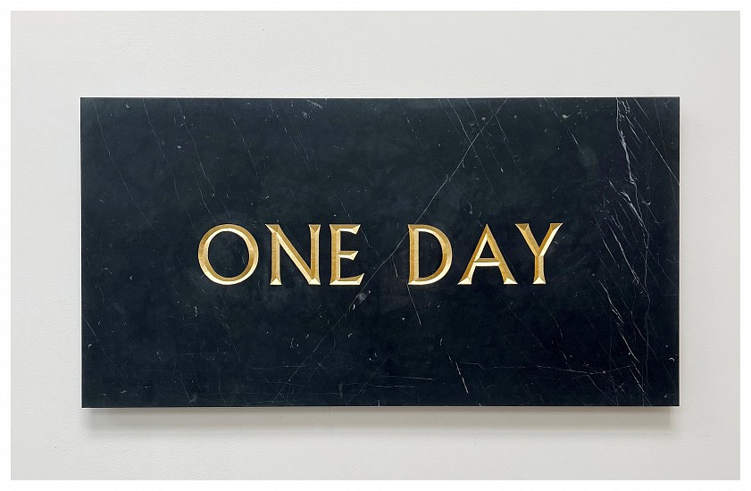 BRETT MURRAY, ONE DAY
Marble and gold leaf