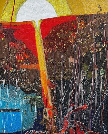 LIZA GROBLER, GOLD
GLASS SEED BEADS ON BOARD
