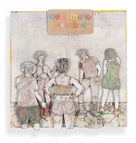 THONTON KABEYA, UNTITLED 2 (MOZIKI STREET SERIES)
Mixed media on canvas