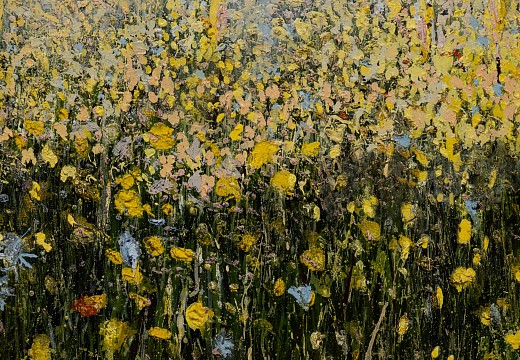 Arabella Caccia, Namaqualand, oil on board, 60 x 180 cm LR (c) Matt Slater (detail 2)