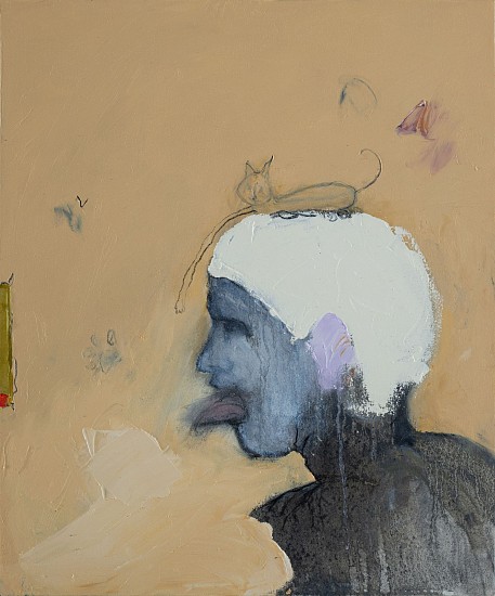 LORIENNE LOTZ, Cat’s got his tongue
Oil and charcoal on canvas