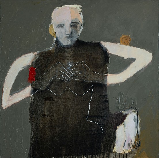 LORIENNE LOTZ, Heart on her sleeve
Oil and charcoal on canvas