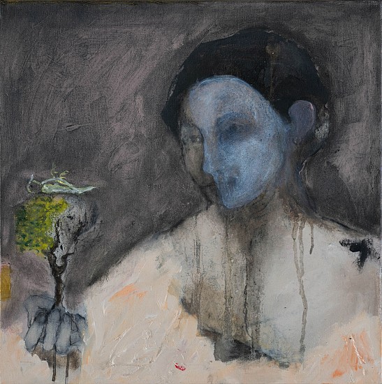 LORIENNE LOTZ, How lonely her sorrow
Oil and charcoal on canvas