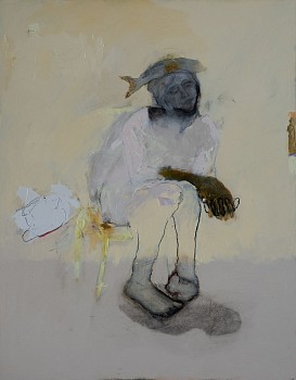 lorienne lotz troubled waters oil and charcoal on canvas 110 x 140 cm c melanie cornelius hr