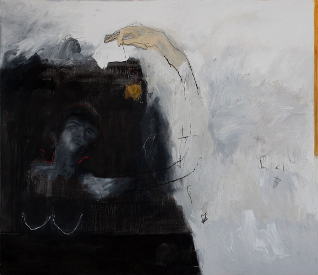LORIENNE LOTZ, An ace up her sleeve
Oil and charcoal on canvas
