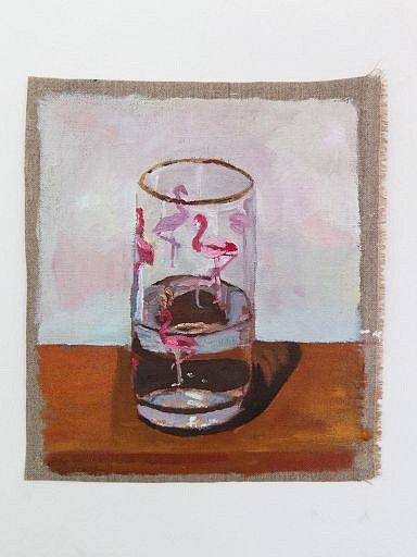 SWAIN HOOGERVORST, Glass half full
Oil on belgium linen