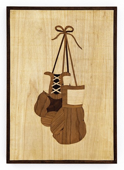 LUCA EVANS, Counterpunch
African mahogany, birch, cherry, kiaat, maple and walnut on pine