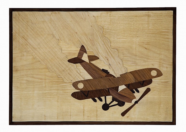 LUCA EVANS, The Crash
African mahogany, birch, cherry, kiaat, maple and walnut on pine