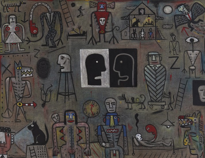 NORMAN CATHERINE, Day and Night
Oil on canvas