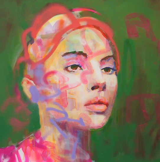 KILMANY-JO LIVERSAGE, ESSARION
acrylic, aerosol spray and marker on canvas